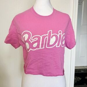 Barbie Pink Women's T-Shirt Crop Top Size S
